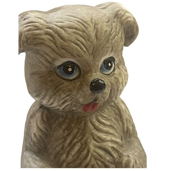 Vintage 1980s Jasco Critter Bells Sugar Cute Puppy Dog Bisque Porcelain Ceramic - Picture 4 of 7